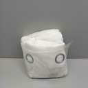 NICETOWN White Sheer Linen Curtains for Living Room 84 inch Length 2 Panels Set, Grommet Semi Sheer Privacy with Light Filtering Flax Window Treatments for Bedroom, W52 x L84