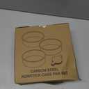 AIVIKI 8-Inch Round Cake Pan Set of 3, Nonstick Smash Cake Baking Pans Tins with 100 Pieces Parchment Paper, Carbon Steel Bakeware for Birthday Christmas, Oven & Dishwasher Safe