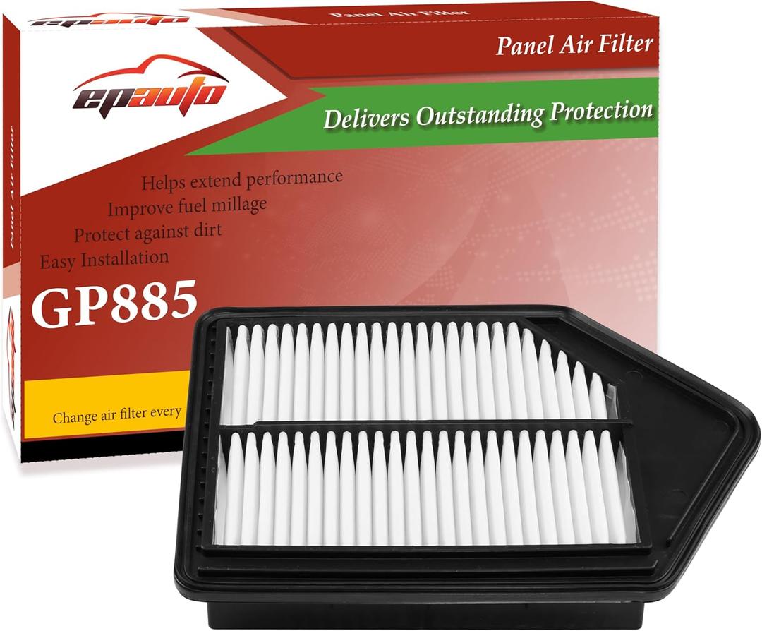 EPAuto GP885 (CA10885) Engine Air Filter Replacement for Honda CR-V (2010-2011) - Rigid Panel Filter for Fuel Efficiency and Engine Protection