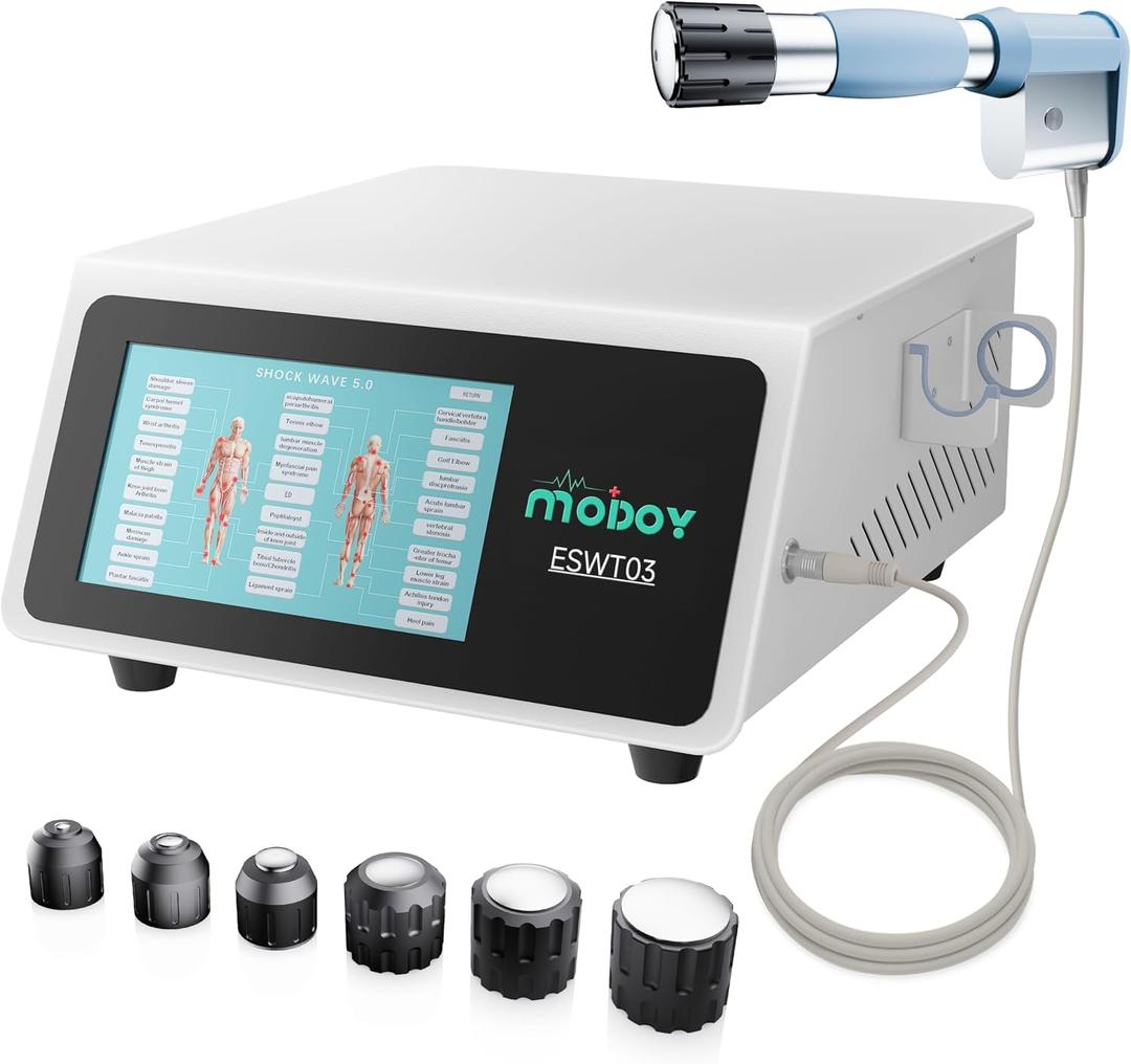 Shockwave Therapy Machine, FSA&HSA Shock Wave Therapy Device, ESWT03 | Home Use, Joint/Muscle Pain Relief, Non-Invasive Extracorporeal Shockwave Therapy, AC 110V / 60Hz, 0.5~10 Bar, 2.76inch