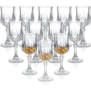 Cordial Glasses,1.7oz/50ml,Shot Glasses Set of 12,shot glasses with stem/tequila shot glasses/Sherry glasses