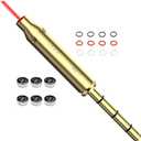 Red/Green Laser Boresighter for .177 Caliber,End Barrel Laser Bore Sight, Laser Barrel Sight More Easy to Fit and Accurately for Revolvers Pistols Rifle and Air Guns for Hunting