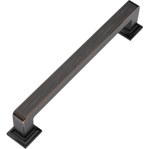 6 Pack 5 Inch Oil Rubbed Bronze Cabinet Handles - Kitchen Hardware Pulls for Cabinets and Cupboards (5"/128MM Hole Center)