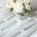 Floroom 300pcs Rose Petals Ivory Faux Silk Flower Petals for Wedding Flower Girl Basket White Aisle Scatter Dinner Table Centerpieces Party Confetti Bridal Shower Romantic Night Decoration