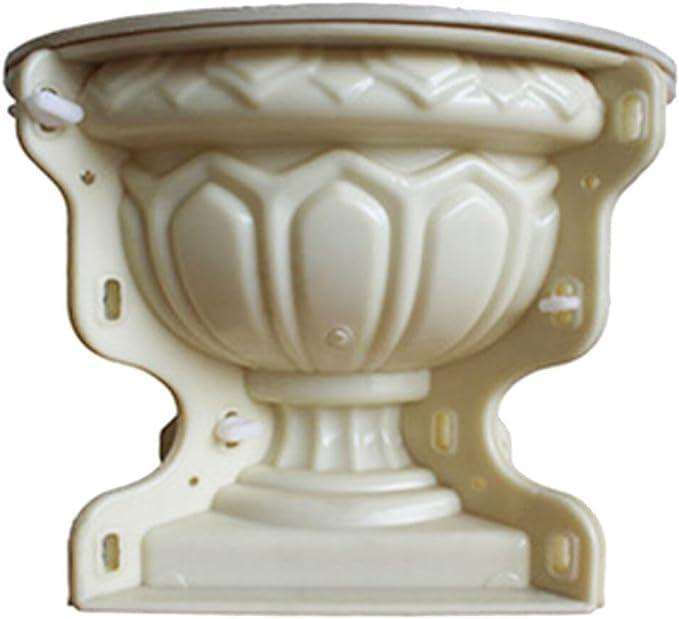 Musaner Flower Pot Plastic Mold Concrete Clay Succulent Planter Mold Flower Planter Mold Flower Pot Making Mold DIY Vase Mold, 11.4x11.4x10.6in, Beige
