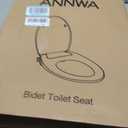Bidet Seat for Elongated Toilet Seat Non-Electric Soft Close with Quick Release Hinges for Easy Clean Dual Nozzle Front and Rear Wash(PG303A-HPN-AZ)