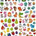 sinceroduct 80pcs Diamond Stickers for Kids - 5D DIY Gem Art Kits, Safe and Colorful Crafts for Girls, Boys, and Beginners