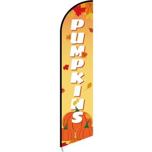 Thanksgiving Pumpkin Feather Flag 2.5ft x 12ft, Weatherproof Outdoor Garden Flag, Durable Polyester Fall Decoration for Outdoor Garden, Yard, Parties, Autumn Festivals Thanksgiving Pumpkin Feather Flag 2.5ft x 12ft, Weatherproof Outdoor Garden Flag, Durable Polyester Fall Decoration for Outdoor Garden, Yard, Parties, Autumn Festivals