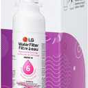 LG LT800P- 6 Month / 200 Gallon Capacity Replacement Refrigerator Water Filter (NSF42 and NSF53) ADQ73613401, ADQ73613408, or ADQ75795104, White