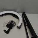 Aureday 14'' Selfie Ring Light with 62'' Tripod Stand and Phone Holder, Dimmable LED Phone Ringlight for Makeup/Video Recording/Photography, Circle Lighting for All Cell Phones&Lightweight Cameras (BLACK)