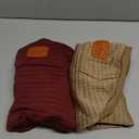 2 Pack Dog Hoodie Sweaters for Small Medium Dogs Warm Dog Clothes for Large Dogs Soft Waffle-Like Laminated Sweatshirt Bulldog (Brown+Wine Red, XL (Back: 23.5",Chest: 32.5", Neck: 21"))