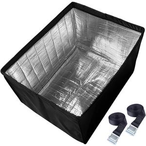 Outside Insulated Window Air Conditioner Cover for Outdoor Waterproof AC Unit, 21x 15x 16 Inches (Wx Hx D)- Black