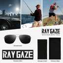 Polarized Aviator SunglassesUV Protection, Sleek Metal Frame Sunglasses for Men & Women Driving Sports