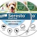 Seresto Small Dog Vet-Recommended Flea & Tick Treatment & Prevention Collar for Dogs Under 18 lbs. | 2 Pack