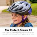 Schwinn Thrasher Kids Bike Helmet, Boys and Girls, Fits 19.75" - 22.0" Circumference, Ages 5-8 Year Olds, Lightweight, Detachable Visor, CPSC Safety Certified, Child, Purple Pattern