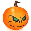 4 ft. LED Light Animatronic Halloween Inflatable Pumpkin Large Waterproof Outdoor Indoor
