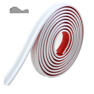 16.4 ft x 2.4 in Peel and Stick Wall Trim, Self Adhesive Molding Chair Rail Flexible Wall Molding Trim Strip for Mirror Frame Wall Protection Home DIY Decoration