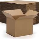 Rempry 40 Pack 4x4x3 Shipping Boxes Brown, Small Corrugated Cardboard Box for Mailing, Packaging Small Business, Kraft Mailer Boxes