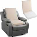 Ganondorf Extra Large Egg Crate Recliner Seat Cushion for Elderly Tufted Furry Booster Foam Cushion, Pressure Relief for Long Sitting Orthopedic Chair Cushion for Recliners Office Chairs, Beige