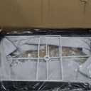 Black Lamp Shades Set of 2, Large Rectangle Lampshades Replacement, 16"L x 8"W x 10"H, Fabric Lamp Shade for Table Lamps Floor Lamps, Spider, Harp Holders Included, Easy Assembly Required