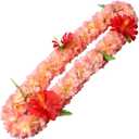 1PCS Luxury Necklaces Hawaiian Leis Tropical Flower Lei Graduation Hawaiian Lei Summer Beach Garland Thick Hawaii Luau Party Favors Decor Holiday Wedding Birthday Party Supplies (12, Hawaiian Leis)