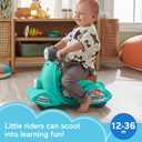Fisher-Price Laugh & Learn Toddler Ride-On Toy, Smart Stages Cruise Along Scooter with Lights Music and Learning for Ages 1 Year and Up, 1 Unit