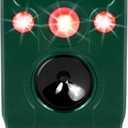 Solar Animal Repeller. Ultrasonic Animal Repellent. with Flashing LED Light and Alarm to expel Cats, Dogs, Squirrels, Deer, Raccoons, Skunks, Rabbits, Foxes, etc