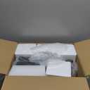 Unicozin Modern Bathroom Light Fixtures, 4 Light Vanity Lights Over Mirror, Black Wall Lamp with Clear Glass for Living Room Cabinet Bedroom Porch