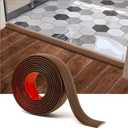 Art3d 10 FT Self Adhesive Vinyl Floor Transition Strip, Laminate Floor Strip Floor Flat Divider Strip for Joining Floor Gaps,Carpet Threshold Transition,Floor Tiles1.57in, Cherry