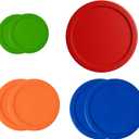 Replacement Lids for Pyrex Glass Food Storage Containers Round Plastic (2) 7202-PC 1 Cup Green (2) 7200-PC 2 Cup Orange (2) 7201-PC 4 Cup Blue (1) 7402-PC 6/7 Cup Red (Bundle 3)