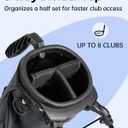 Dragon Tiger Vista 3-Way Lightweight Sunday Golf Bag for Par 3 Rounds