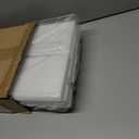 Geegoods Turtle Tank - Starter Aquarium with Basking Platform, Colored Rocks, Brush, Plant for Turtles, Crayfish, Crab and Lizard (White)