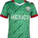 Cnins Youth & Adult Soccer Jerseys - Practice Uniforms for Sports Fans, Mexico, Small