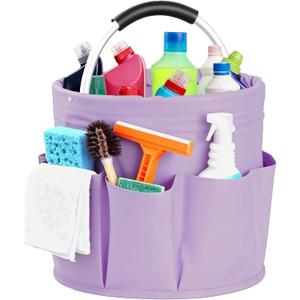 Cleaning Caddy with Handle, for Cleaning Supplies Organizer Bucket
