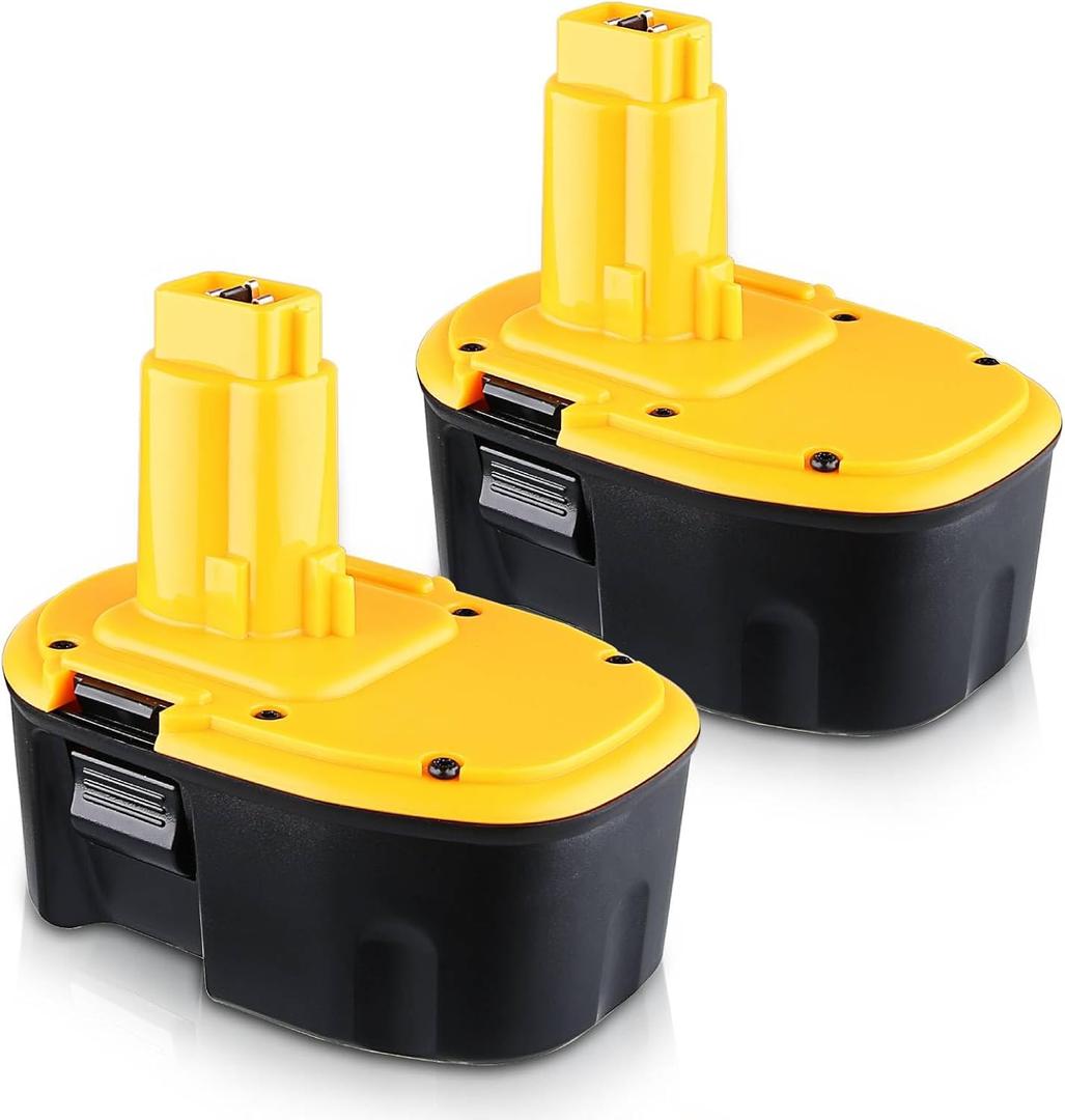 2 Pack DC9091 4800mAh Ni-Mh Replacement for Dewalt 14.4V Battery High Capacity Replacement Battery Compatible with Dewalt DC9091 DW9094 DW9091 DC9094 DE9091 DE9092 DE9038 and 14.4V Legacy Tools