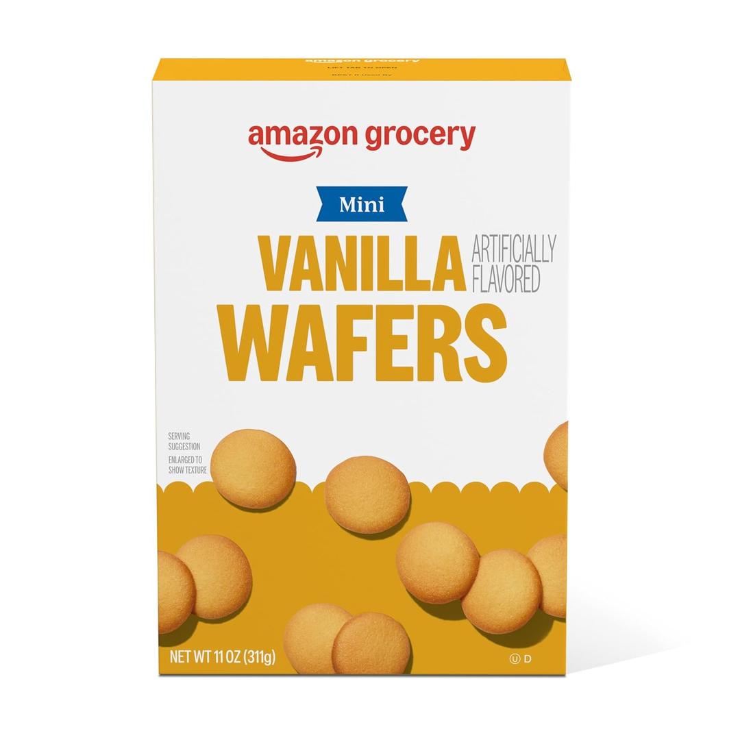 Amazon Grocery, Mini Vanilla Wafers, 11 Oz (EXP 10/14/26)