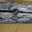 20 Pcs Wrought Iron Balusters, 1/2 Inch Hollow Single Basket Staircase Balusters, Black Metal Spindles for Indoor Railing, Decks, Outdoor