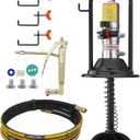 VEVOR Grease Pump, Air Operated Grease Pump with 13 ft High Pressure Hose and Grease Gun, Pneumatic Grease Pump with Barrel Cap, Portable Lubrication Grease Pump 360 Gun Head