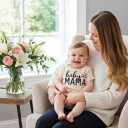 PATPAT Baby Bodysuits Supersoft Bamboo Viscose - Short Sleeve Boys and Girls - Newborn Infant Unisex Clothes Pack (0-3 Months, Mini Me)