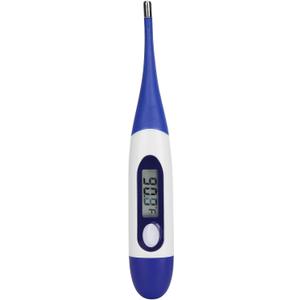 Livestock Pet Thermometer with LED Display Memory Function,Fast Digital Veterinary Thermometer,Flexible Probe for Temperature Measurement for Dogs Cats Horse Cattle (with Battery)