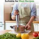 Immersion Blender Handheld 1100W 3 in 1 Corded Stick Hand Blenders for Kitchen with Trigger Speed Control, with Whisk, Milk Frother Attachemnts, Perfect Emulsifier for Soup, Smoothie, Puree