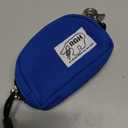 Rough Enough Small Coin Purse and Card Holder with Clip Waterproof Canvas & YKK Zipper Compact Organizer for Earbuds, Cards, Cash (Blue)