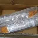 N&P Front Parking Light Turn Signal Lamp Assembly Set for 99-02 Silverado 00-06 Tahoe & Suburban Pickup Truck Chrome