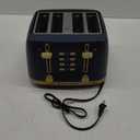 West Bend Timeless 4-Slice Toaster, Dark Blue Gold