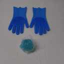 2PCS Dog Washing Gloves and Dog Shampoo Brush, Dog Bath Brush That can add Dog Shampoo, Dog Bath Supplies Dog and Cat Bath Set (Blue Light Blue)