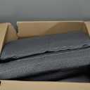 Bedluxe 3Pcs Orthopedic Bed Wedge Pillow Set, Foam Wedge Pillow Post Surgery for Back, Leg and Knee Support, Adjustable 9&12 Inch Folding Triangle Pillow for Sleeping, Acid Reflux, Snoring, Dark Grey