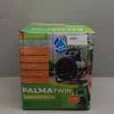 BioGreen Electric Greenhouse Heater & Fan with Digital Thermostat PALMA | 1500 Watts, 5100 BTU/hr | 5800 ft/h Air Circulation -58 to 210.2F | Stainless Steel | Spraywater Proof (Black)