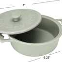 Creative Co-Op Brie Bakers with Lids & Wood Spreaders (Set of 2 Colors)