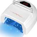 UV LED Nail Lamp Rechargebale, 72W Cordless Gel Nail Lamp with Fan Professional Nail Lamps for Gel Nails Nail Dryer with 45 Beads, Perfect for Salon Manicure, Pedicure, Home DIY Use (Pure White)