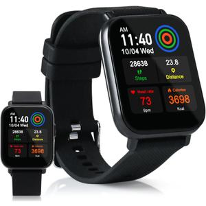 Fitness Smart Health Watch, Oxygen Level Monitoring, Continuous Pulse Measurement, Call & SMS Notifications, Continuous Body Temperature Measurement, Tracks Time, Steps, Distance, Calories